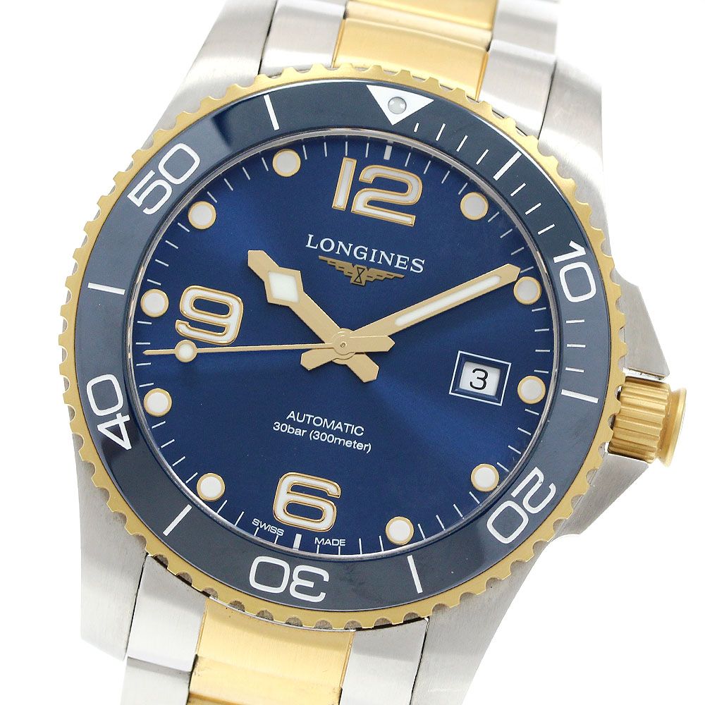 ロンジン LONGINES L3.781.3 ハイドロコンクエスト デイト 自動巻き メンズ 良品 _970485