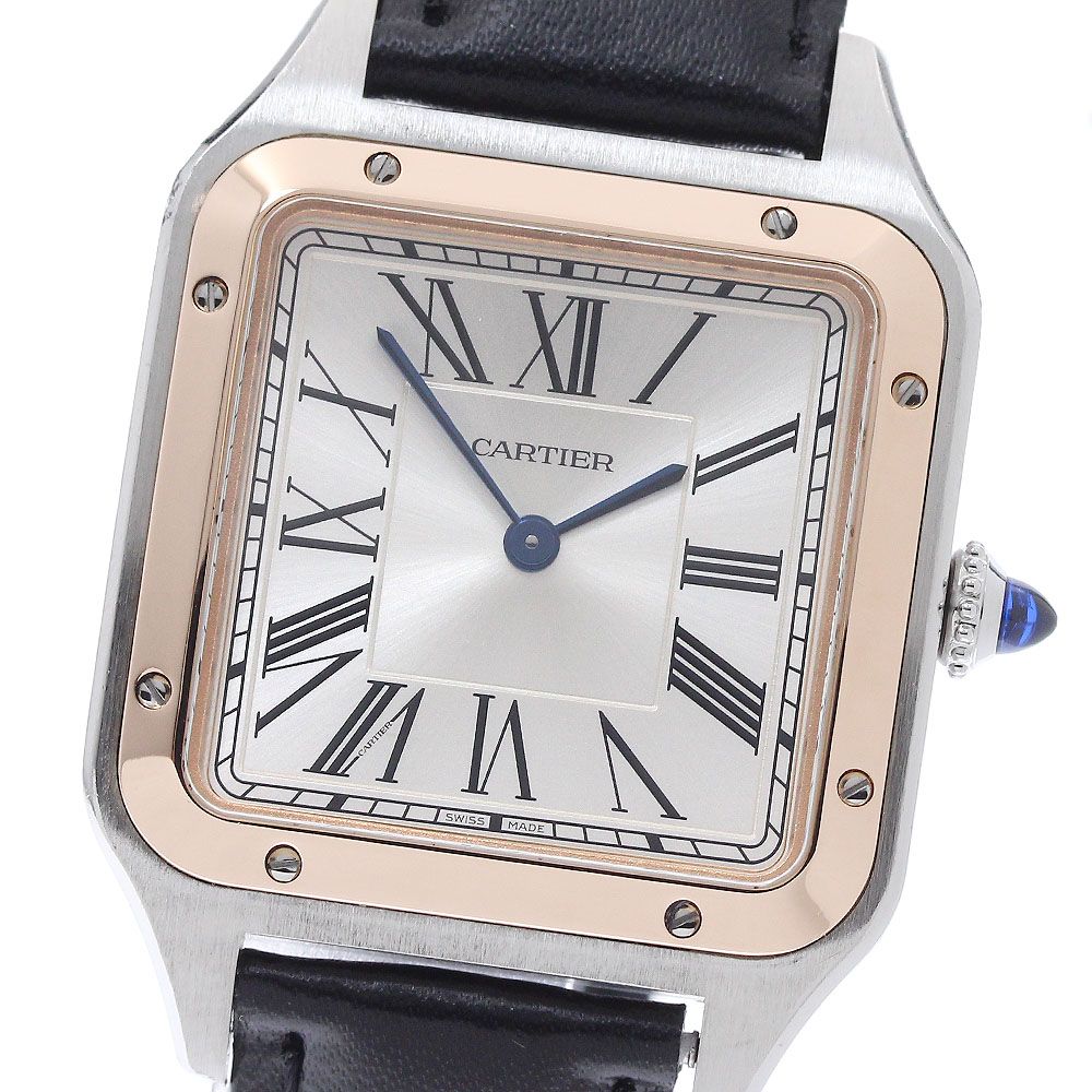 カルティエ CARTIER W2SA0011 サントスデュモンLM PGベゼル クォーツ メンズ 箱・保証書付き_967488 406,845円