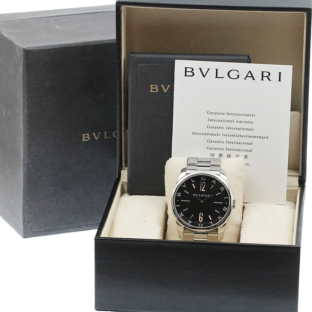 ブルガリ BVLGARI ST42S ソロテンポ クォーツ メンズ 良品 箱・保証書