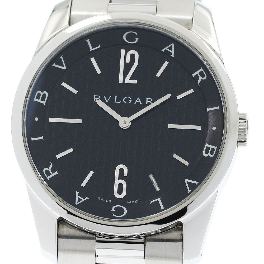 ブルガリ BVLGARI ST42S ソロテンポ クォーツ メンズ 良品 箱・保証書付き_960342 ブルガリ BVLGARI ST42S ソロテンポ クォーツ メンズ 良品 箱・保証書