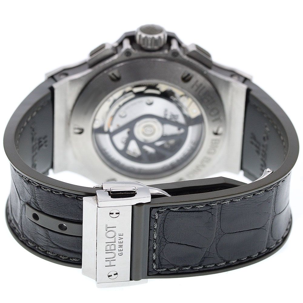 ウブロ HUBLOT 301.ST.5020.GR.1104 ビッグバン アールグレイダイヤモンド ダイヤベゼル クロノグラフ デイト 自動巻き メンズ _969530