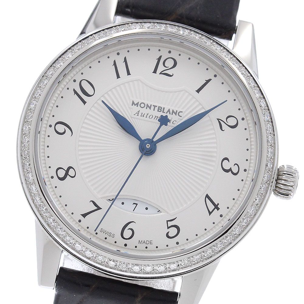 モンブラン MONTBLANC 111057 ボエム ダイヤベゼル デイト 自動巻き レディース 美品 保証書付き_968963