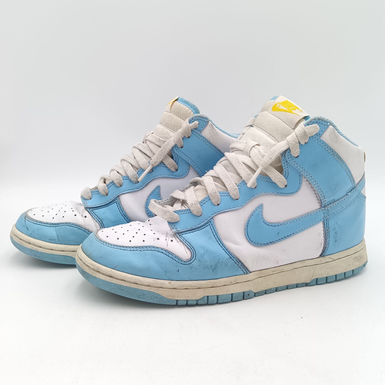 NIKE ナイキ Dunk High ダンク ハイ スニーカー メンズ 27cm 白 ホワイト 水色 ライトブルー DD1399-401 C-10-3