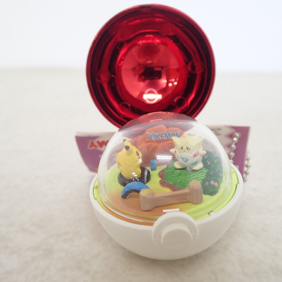 TOMY ポケモン ミニポケキーチェーン ピカチュウ×トゲピー 紙タグ付