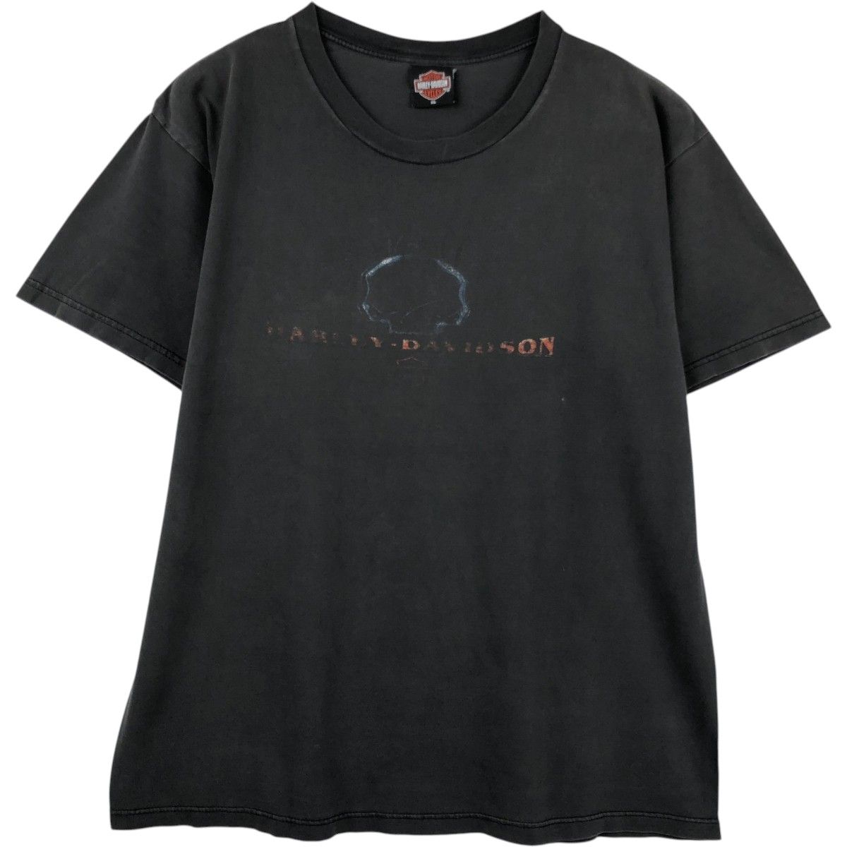 古着 00年代 ハーレーダビッドソン Harley-Davidson ドクロ柄 スカル柄 モーターサイクル バイクTシャツ USA製 メンズXL相当/eaa653713