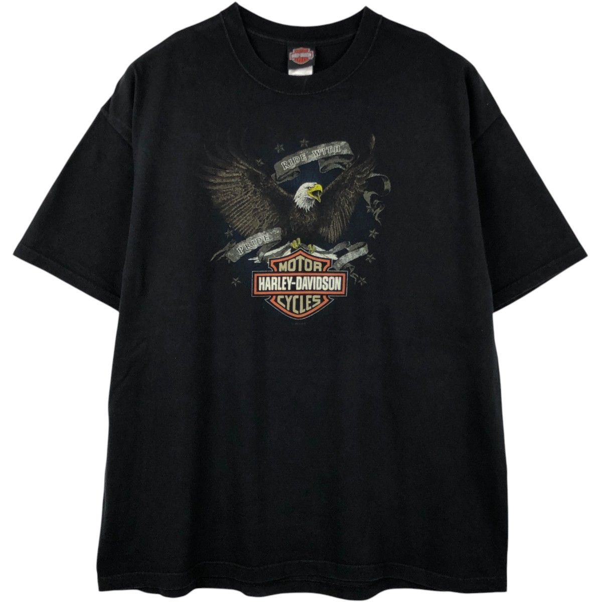 古着 00年代 ハーレーダビッドソン Harley-Davidson 鷲柄 イーグル柄 モーターサイクル バイクTシャツ USA製 メンズXXL相当/eaa653716