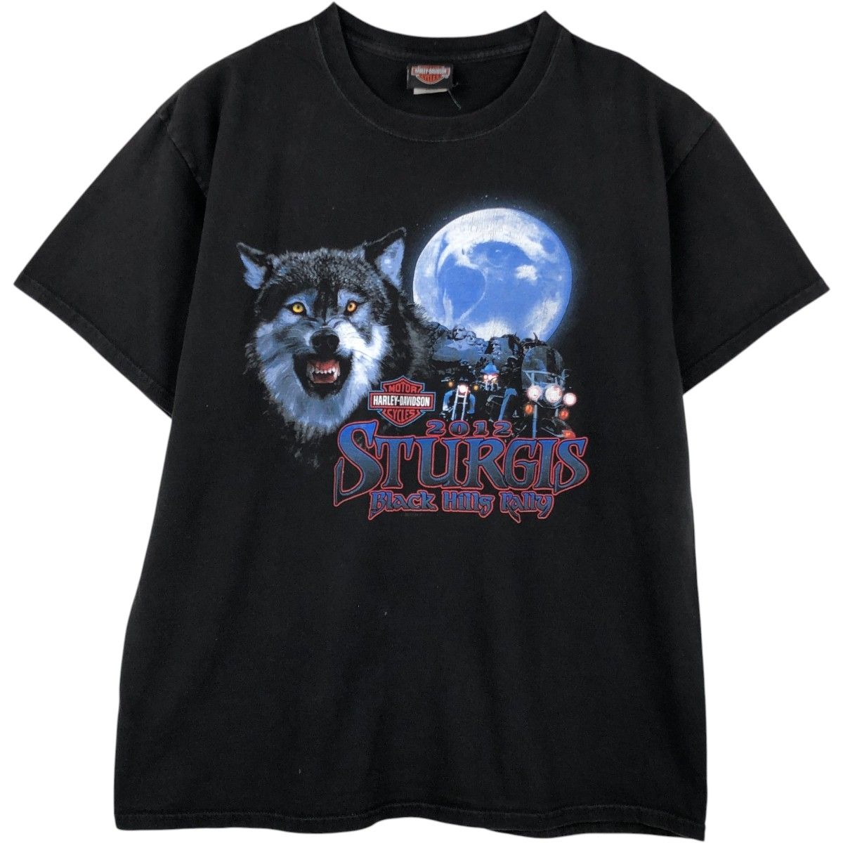 古着 00年代 ハーレーダビッドソン Harley-Davidson アニマル柄 モーターサイクル バイクTシャツ メンズL相当/eaa653686