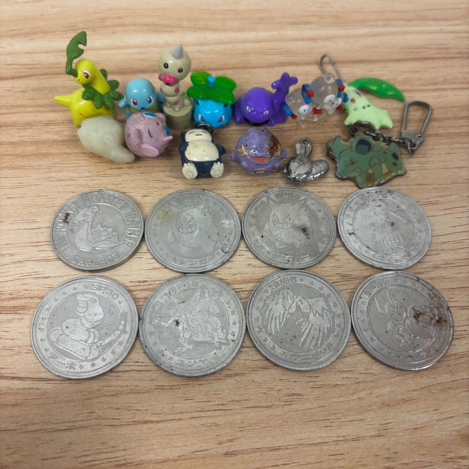 ポケモン　ミニメタル　フィギュア　モンコレ　メダル　レトロ　平成 当時物 ポケモン メタルコイン ミニフィギュア 21点セット まとめ売り