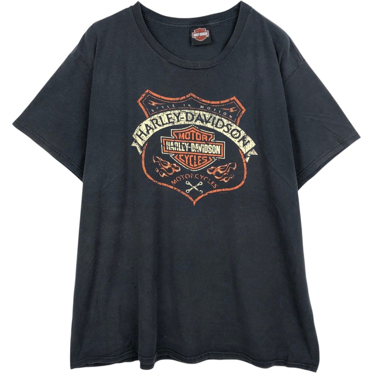 古着 ハーレーダビッドソン Harley-Davidson ファイヤーパターン