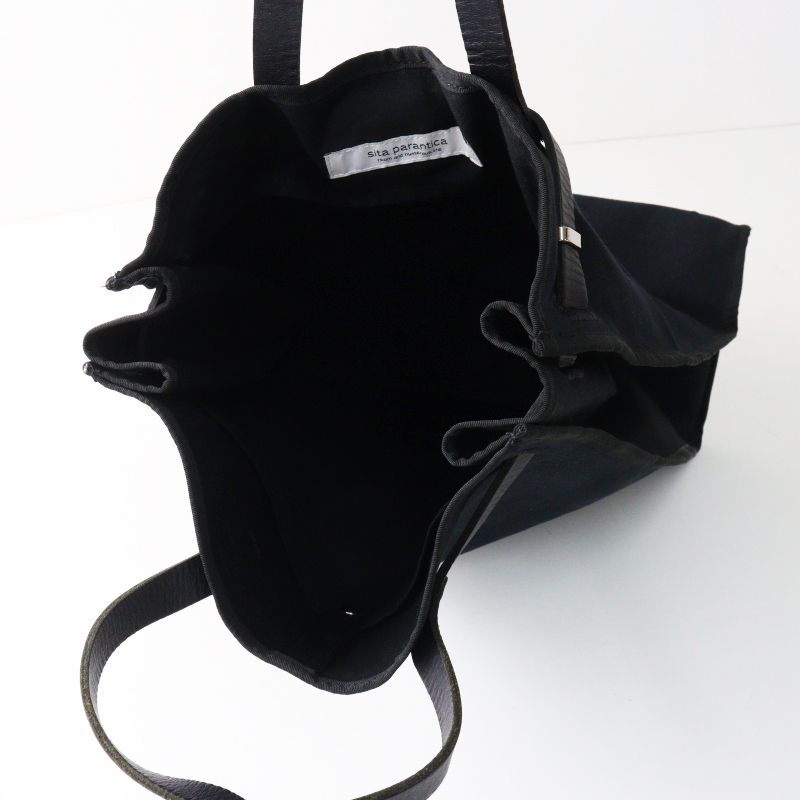 シータパランティカ SITA PARANTICA キャンバス×レザー トートバッグ L