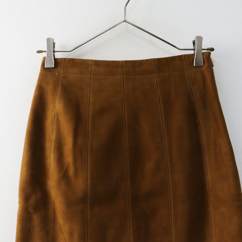 VINTAGE Made in Spain LOEWE Suede leather skirt 38┃ロエベ