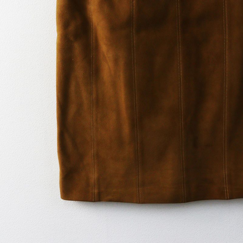 VINTAGE Made in Spain LOEWE Suede leather skirt 38┃ロエベ