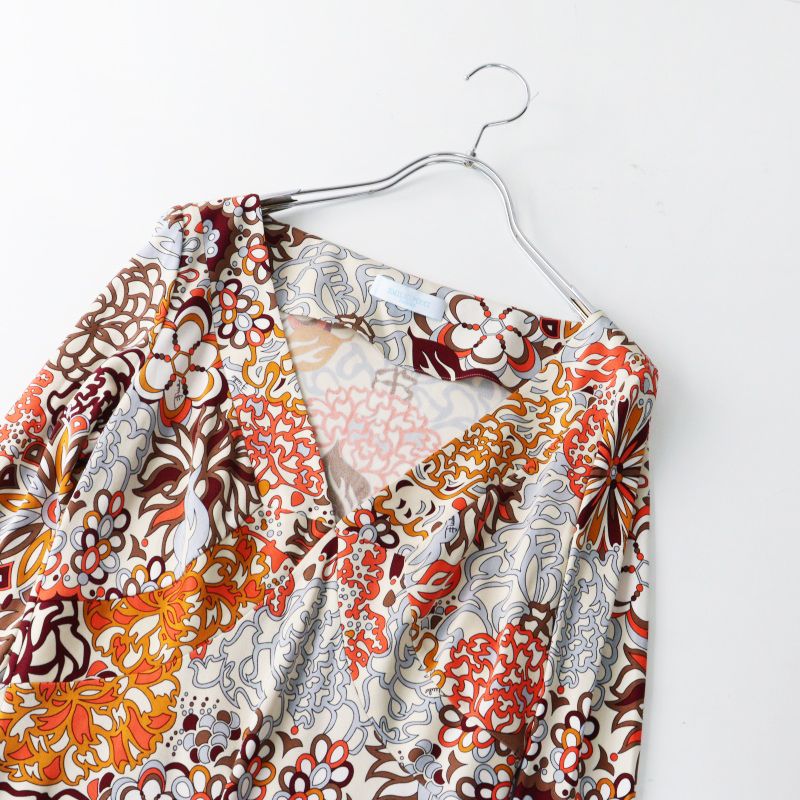 美品 JPタグ エミリオプッチ EMILIO PUCCI 総柄プリント シルク