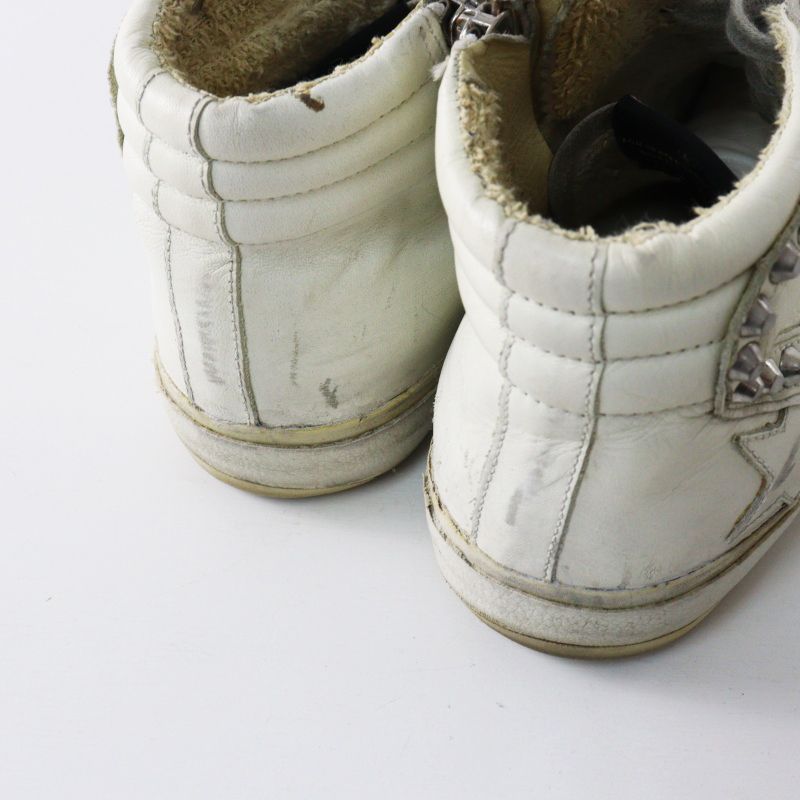 ゴールデングース GOLDEN GOOSE SLIDE ハイカット スタッズ レザー