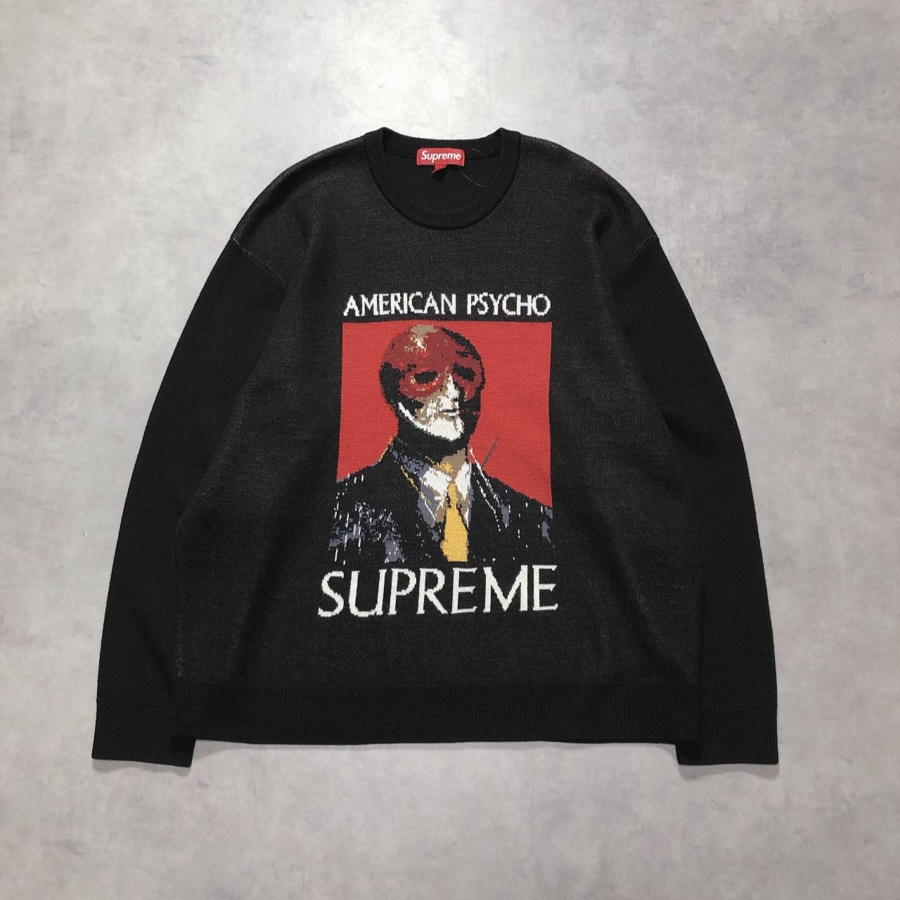 GQ6062◇Supreme : 23fw American Psycho Sweater◇L◇ブラック