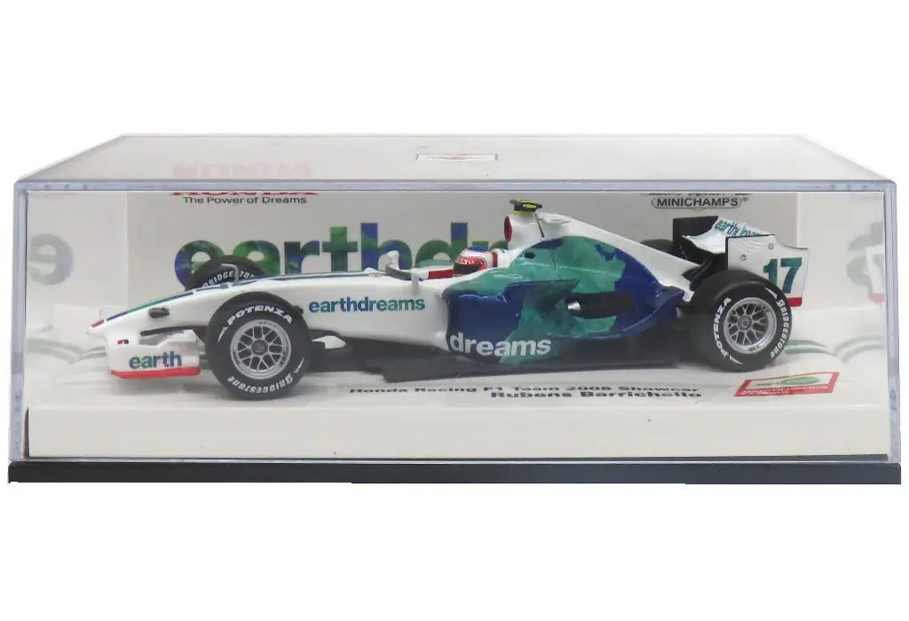 【中古】ミニカー 1/43 Honda Racing F1 Team 2008 Showcar #17(ホワイト×グリーン×ブルー)
