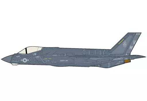 【中古】ミニカー 1/72 F-35C ライトニングII ”アメリカ海兵隊 VMFA-314” [HA6205]