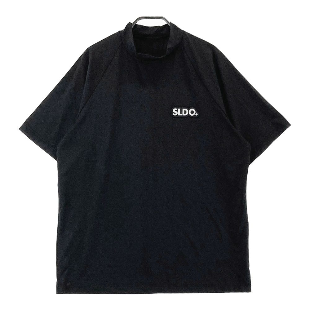 サイズ：XL SLDO. エスルド 2024年モデル モックネック 半袖Tシャツ ブラック系 [240101733810] ゴルフウェア メンズ ストスト
