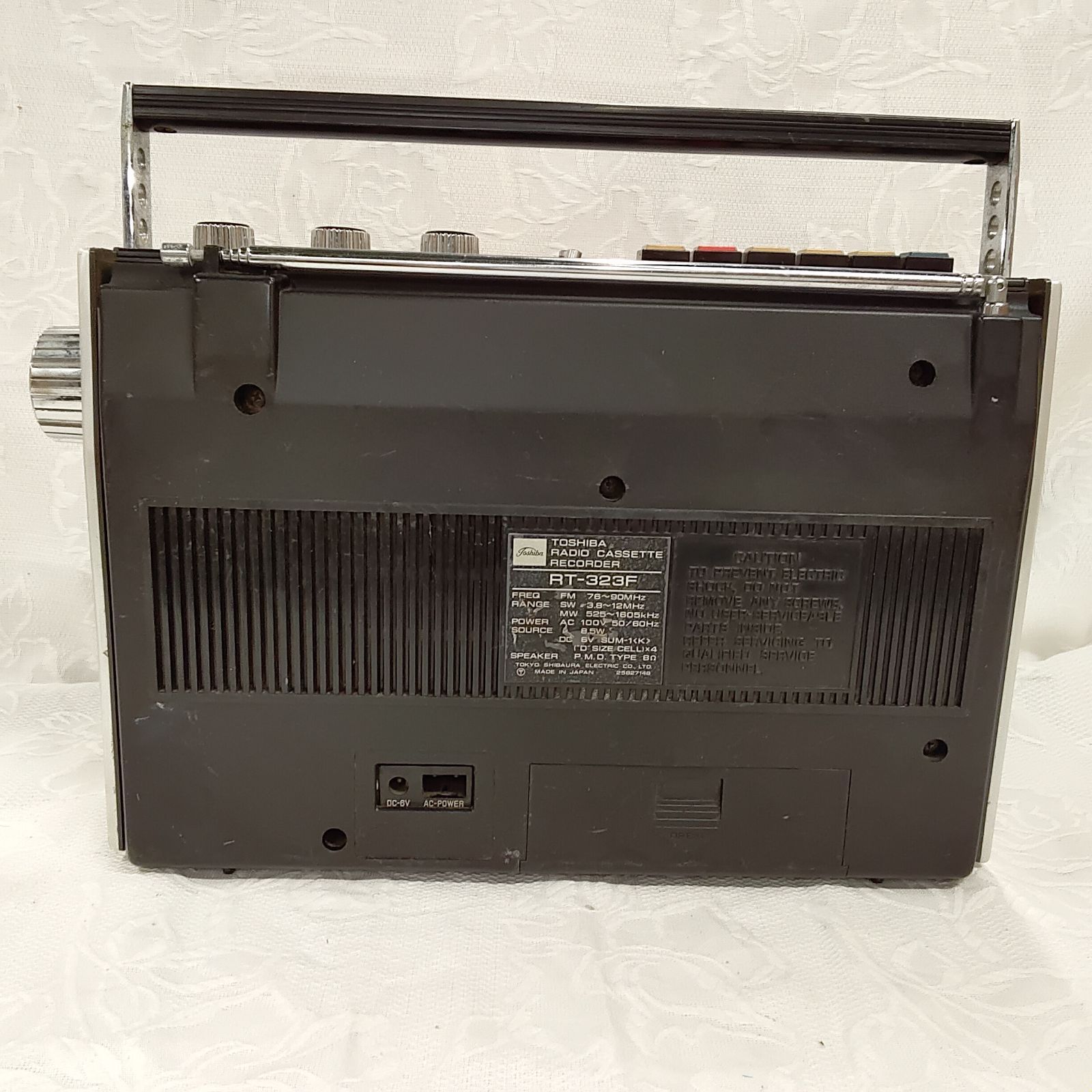 ジャンク 東芝 ラジオカセットレコーダー RT-323F 部品取り用 レトロ