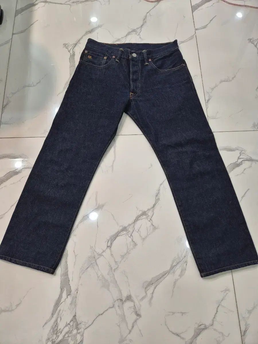 RRL ロー ストレート セルビッジ デニム パンツ