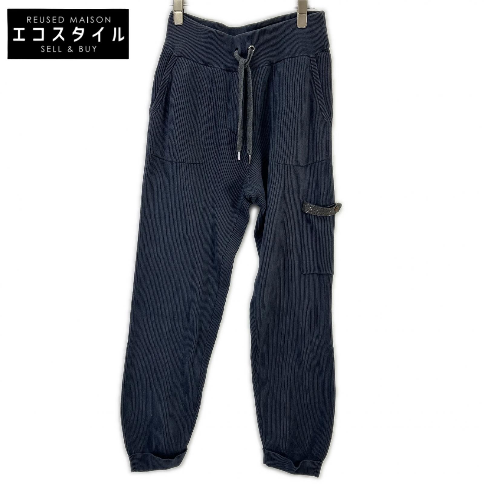 BRUNELLO CUCINELLI モニーレ　ロールアップデニムパンツ 38 BRUNELLO CUCINELLI ブルネロクチネリ LAK1658937 23年 ネイビー