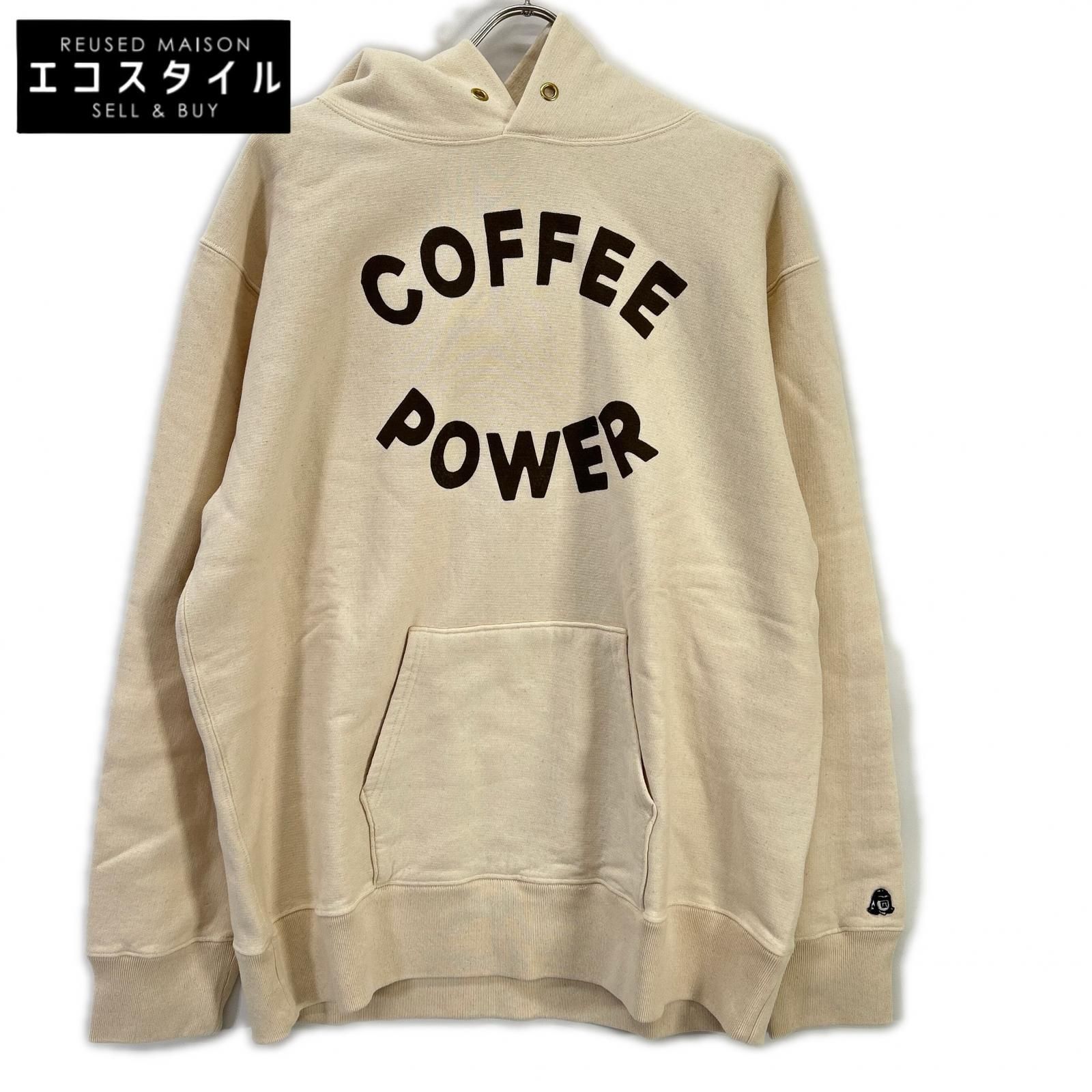 TACOMA FUJI RECORDS　タコマフジレコード　アイボリー COFFEE POWER HOOODIE パーカー