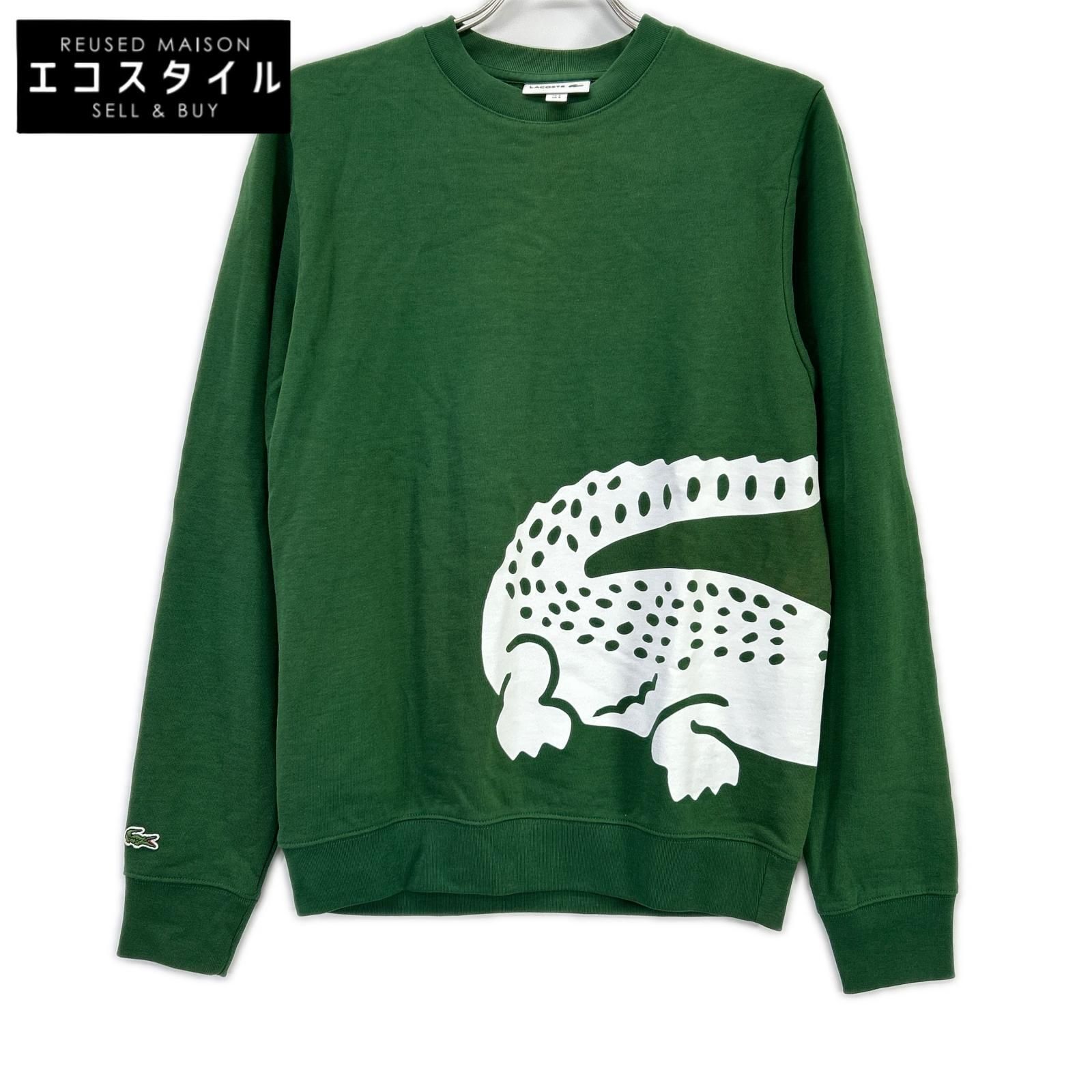 Lacoste　ラコステ　グリーン イラスト スウェット　S