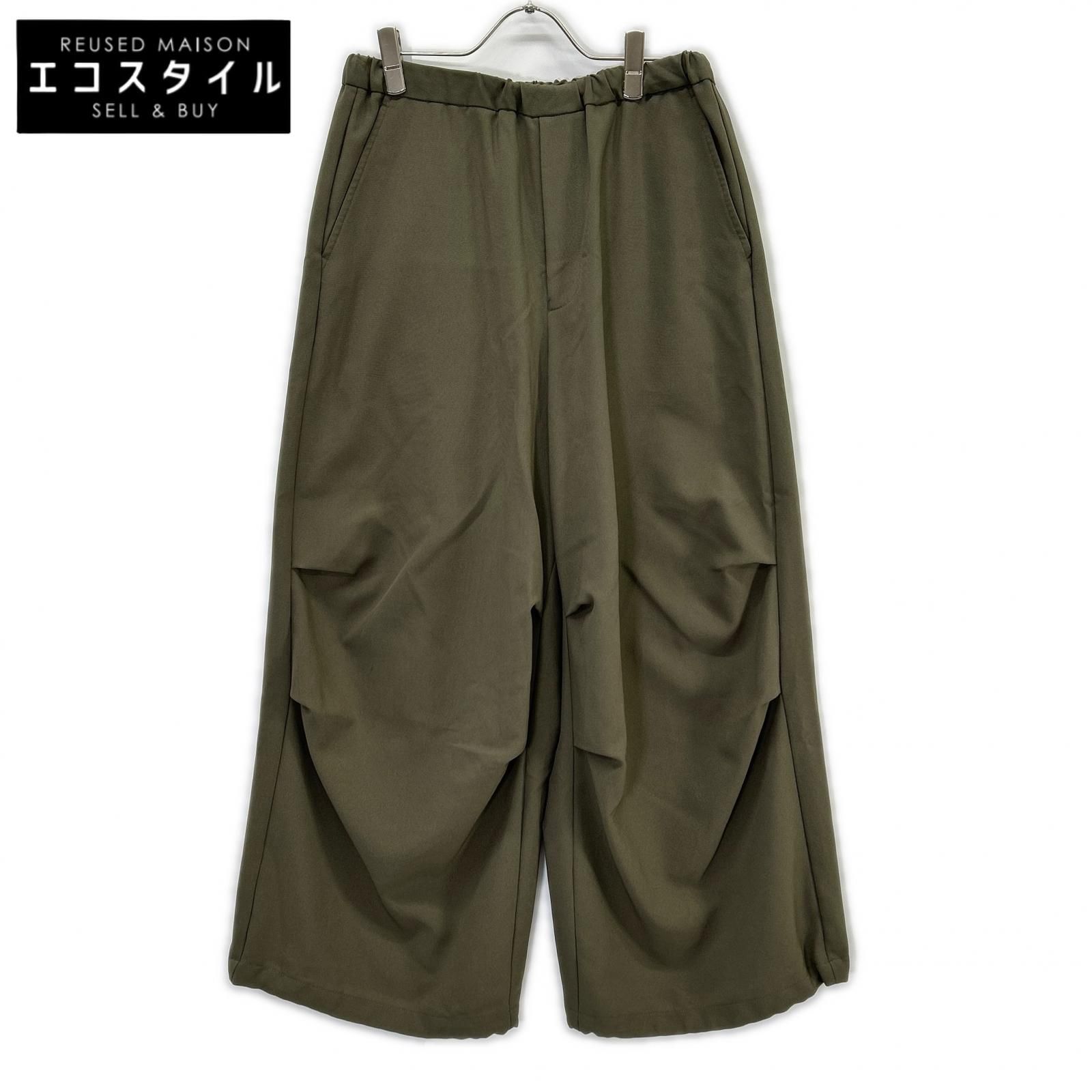 LAD MUSICIAN　ラッドミュージシャン　23SS カーキ 2123-508 POLYESTER TROPICAL OVER PANTS/ポリエステル トロピカル オーバーパンツ　42