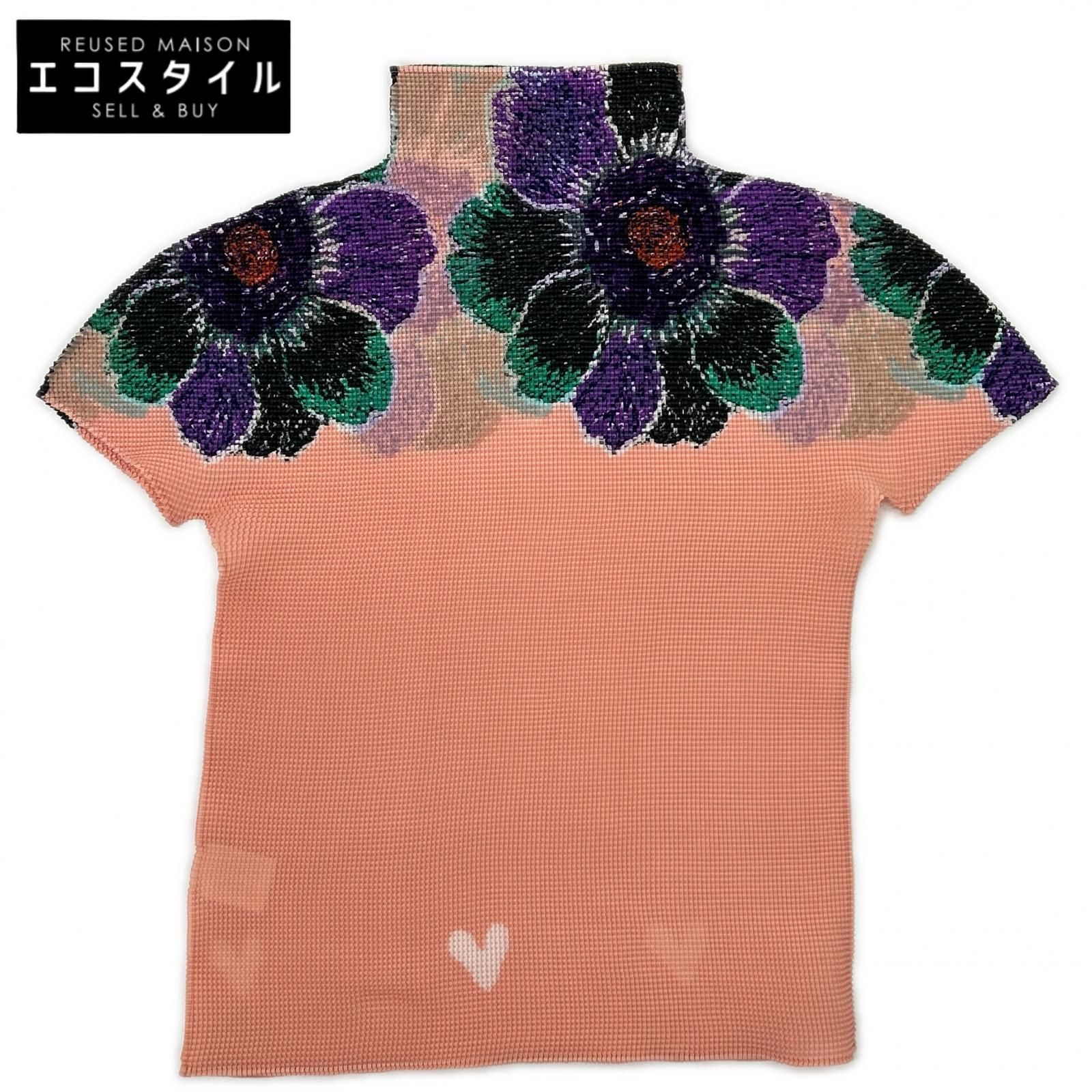 MeISSEYMIYAKE ミーイッセイミヤケ MI01FK215 ピンク 花柄 半袖