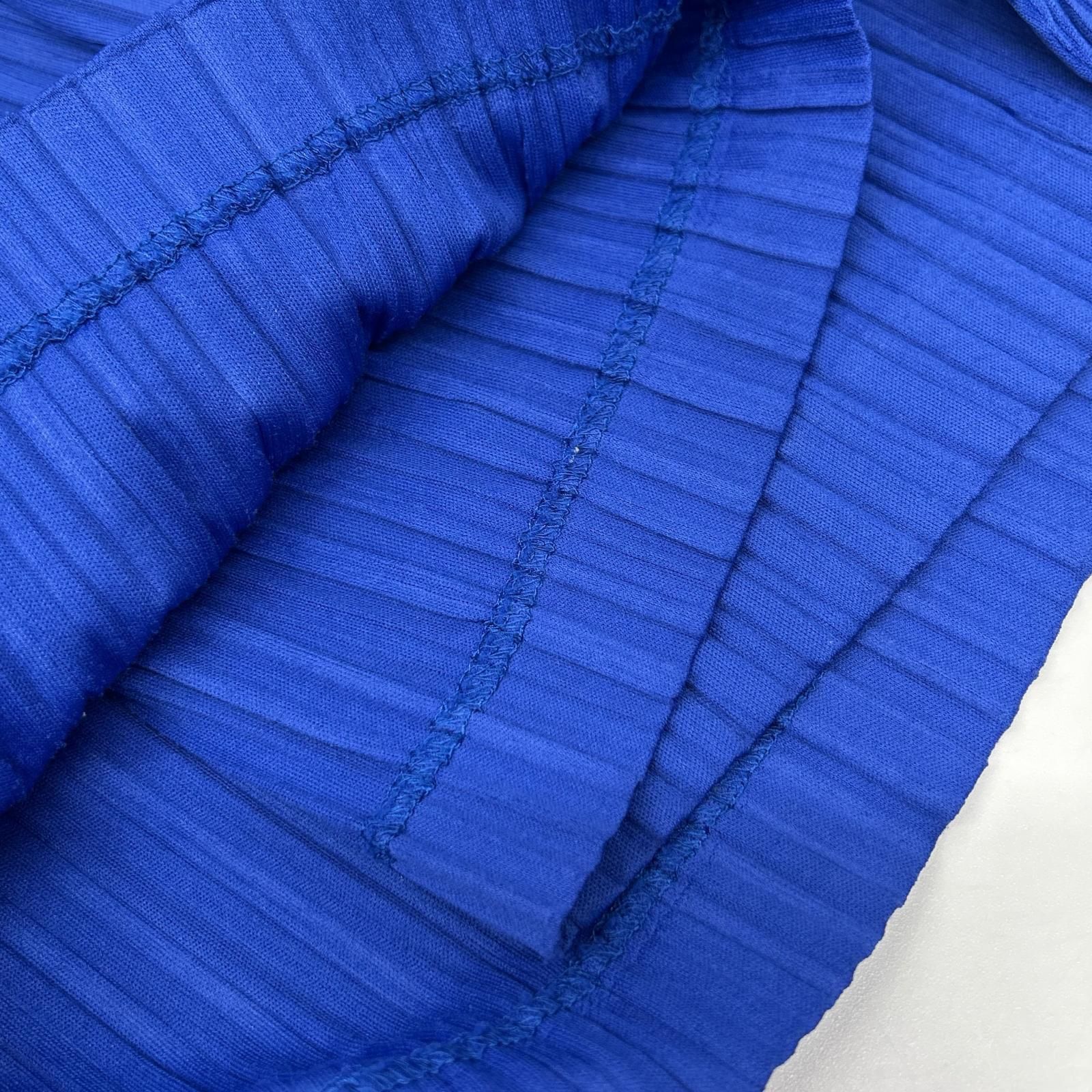 ISSEY MIYAKE イッセイミヤケ JY54259 ブルー 80s 筆タグ プリーツ