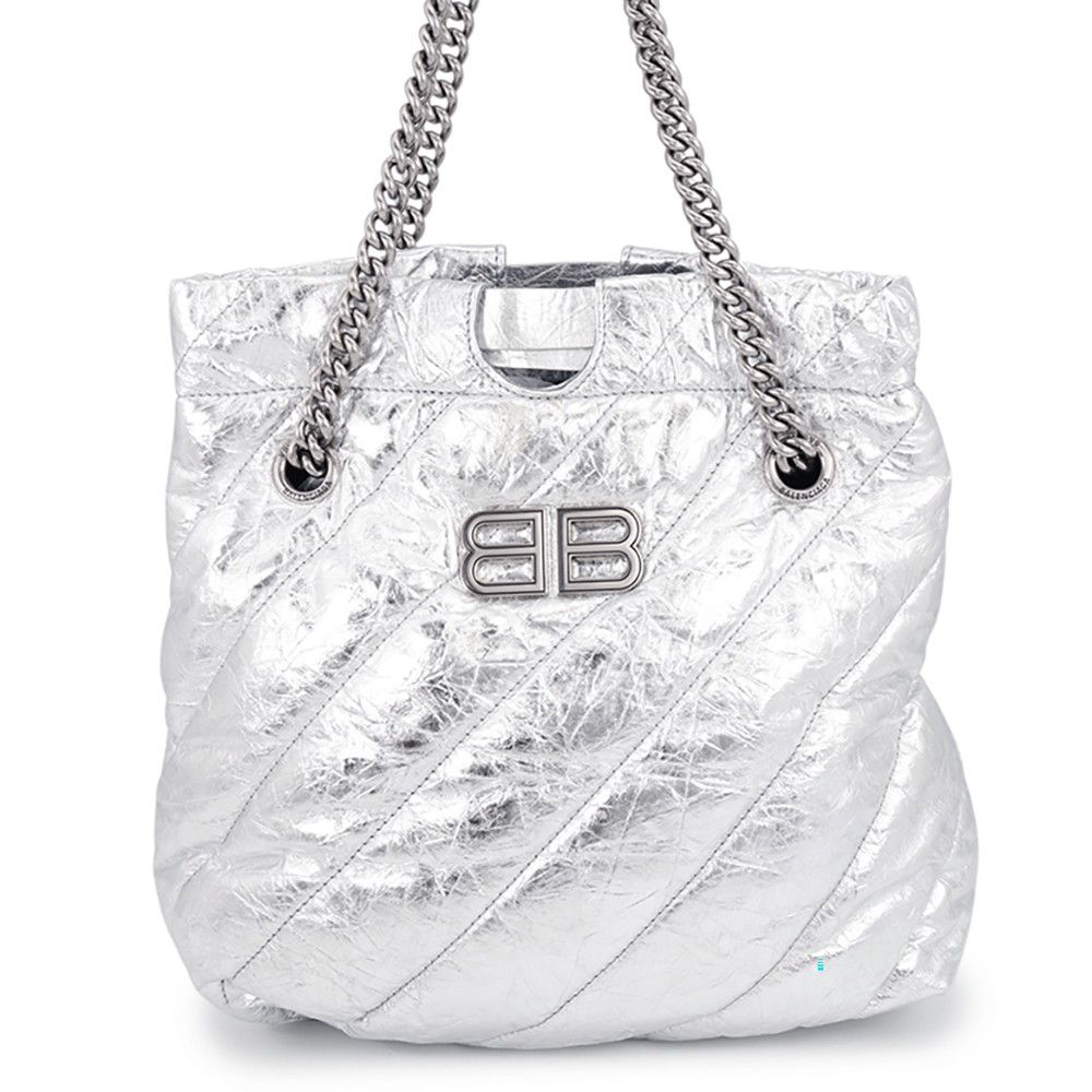 バレンシアガ ショルダーバッグ クラッシュ チェーン トートバッグ スモール レザー 742942 BALENCIAGA 2way