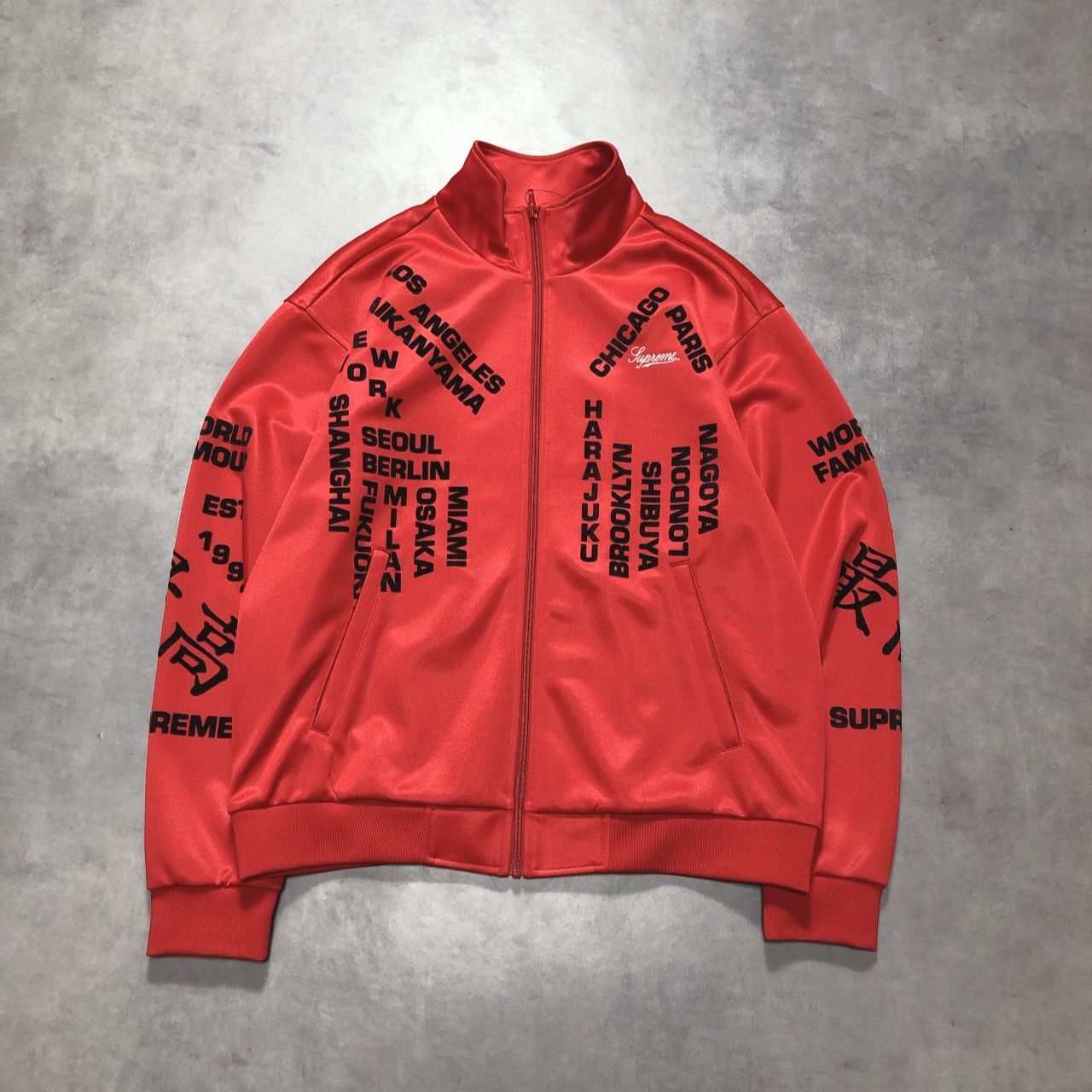 GQ6063◇Supreme : 25ss Worldwide Tricot Track Jacket◇M◇レッド シュプリーム ワールドワイド トリコット トラックジャケット ブルゾン