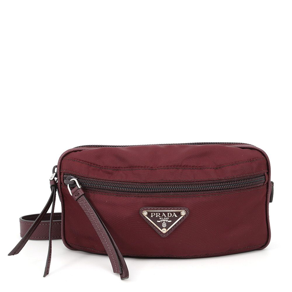 プラダ ウエストバッグ トライアングルロゴ ナイロン レザー PRADA バッグ ポーチ