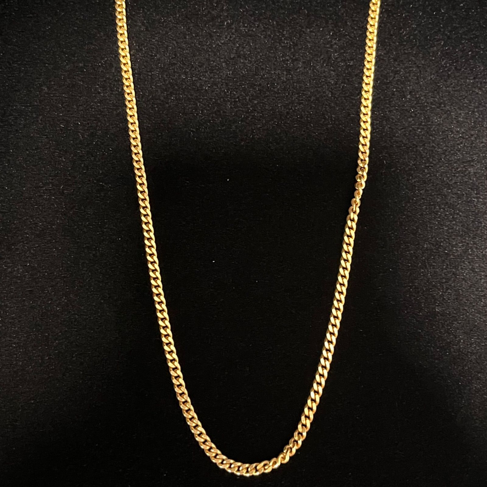 18金喜平2面シングルネックレス メンズ（K18）｜中古品｜K18 750 刻印あり｜10.5g 39.5cm