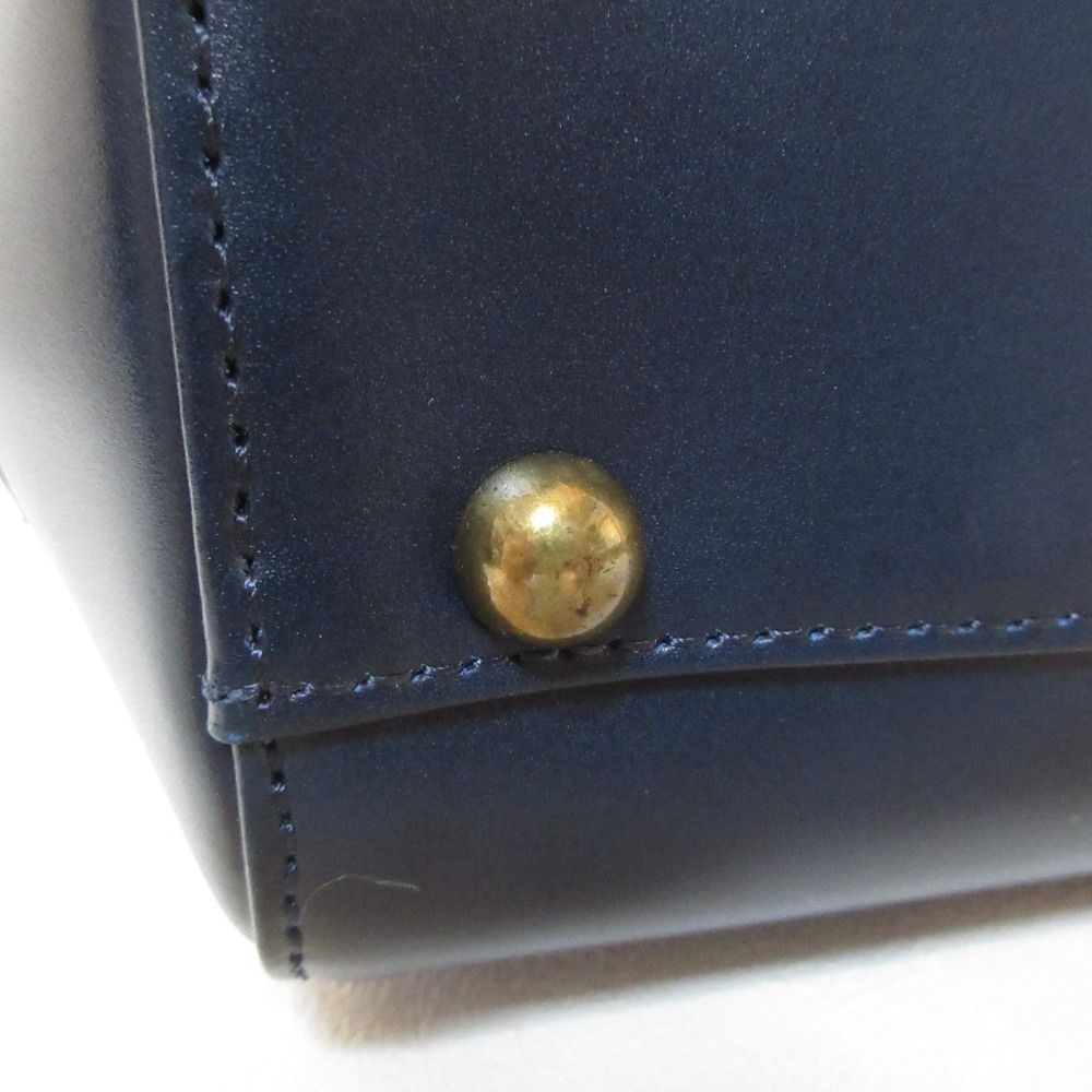 新品タグ付 TOFF＆LOADSTONEレザー2WAYショルダー ネイビー 美品 TOFF&LOADSTONE トフアンドロードストーン レザー 2WAY