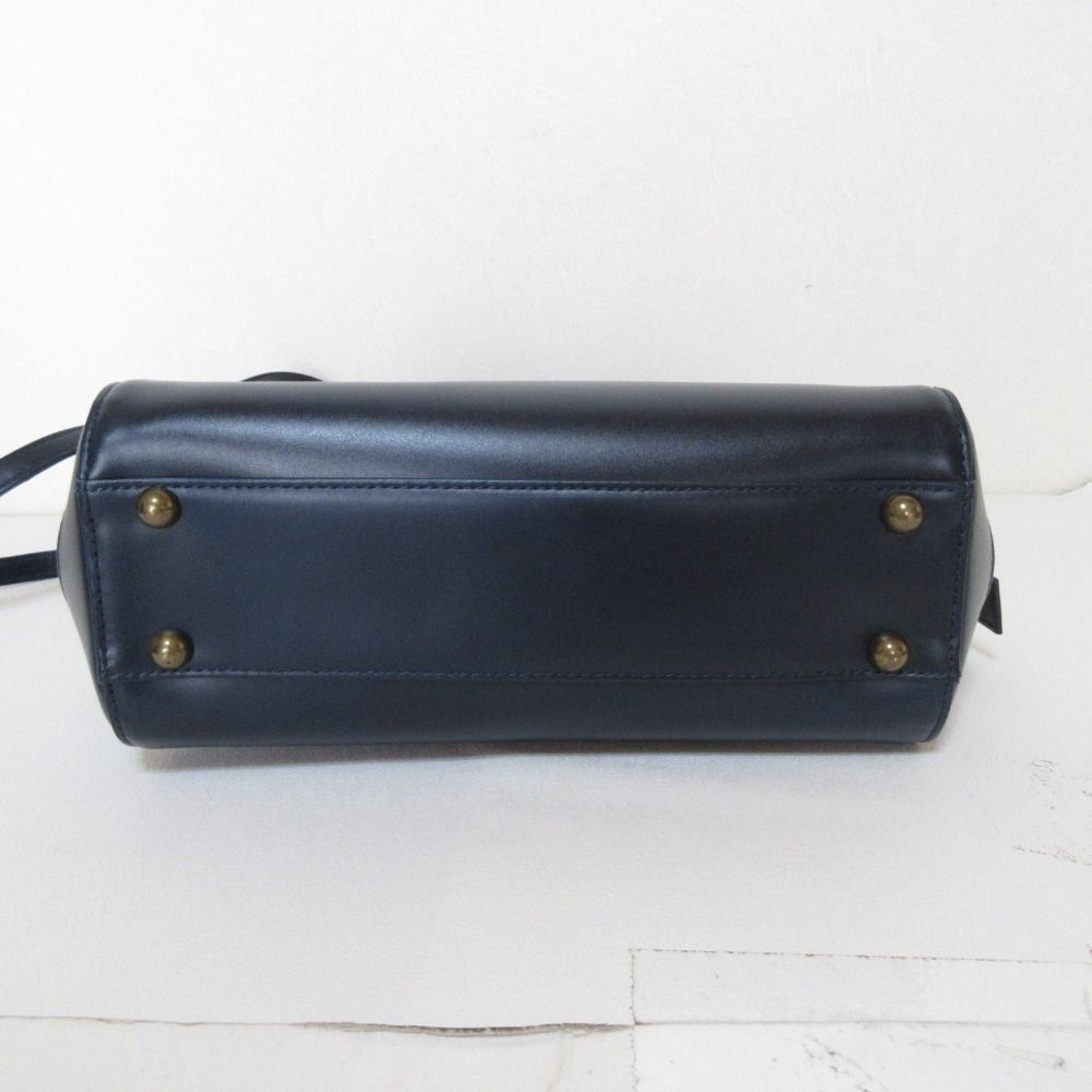 新品タグ付 TOFF＆LOADSTONEレザー2WAYショルダー ネイビー タグ付き未 