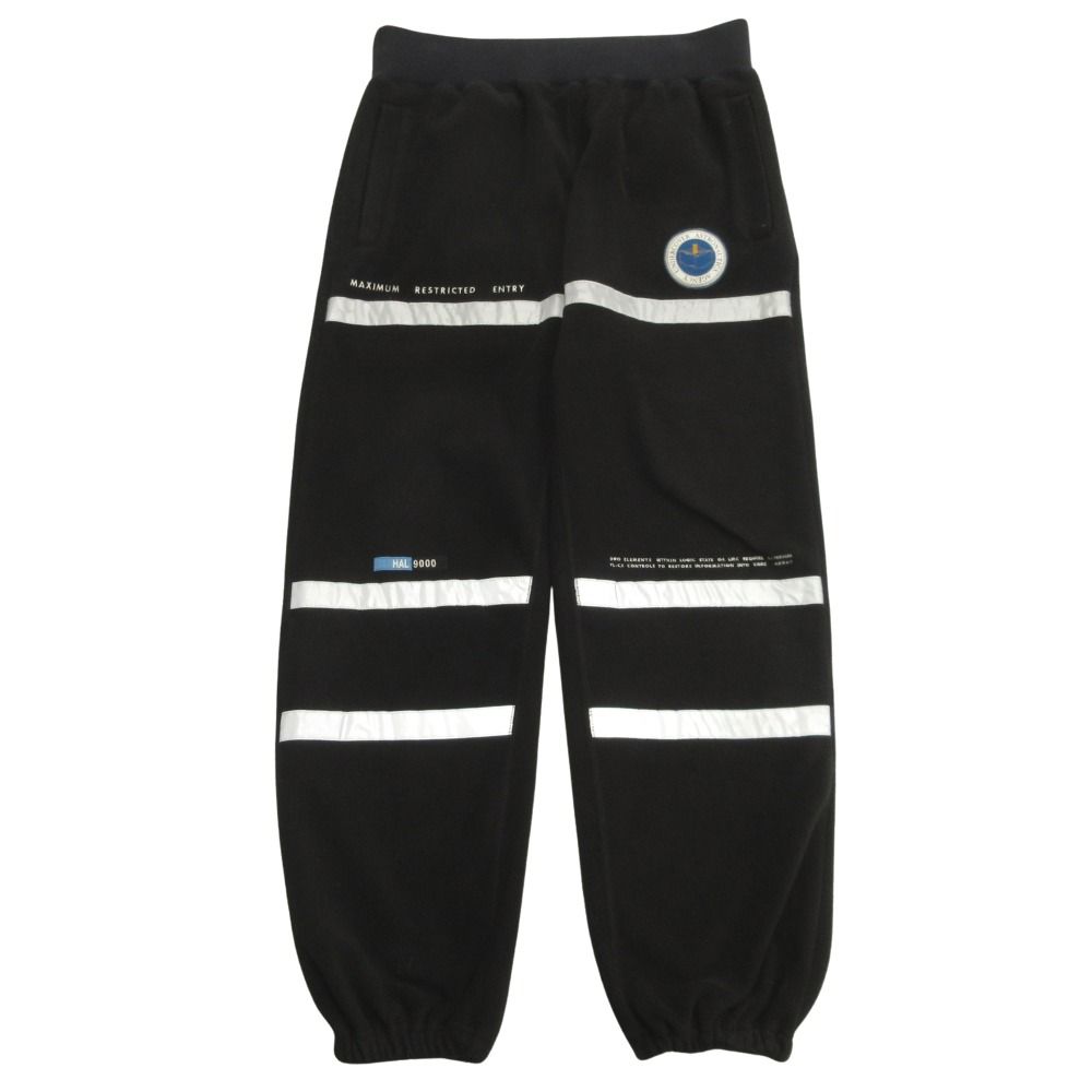 良品 UNDERCOVER アンダーカバー 18aw 2001 : A SPACE ODYSSEY FLEECE PANTS 2001年宇宙の旅 フリース パンツ イージー 2 ブラック メンズ 古着 中古 USED
