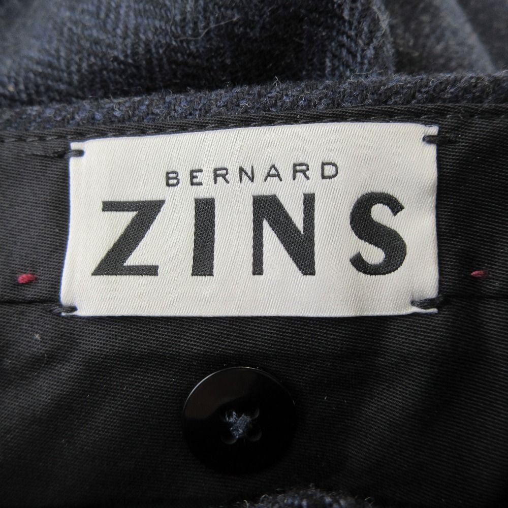 美品 BERNARD ZINS ベルナールザンス ヘリンボーン ウール スラックス