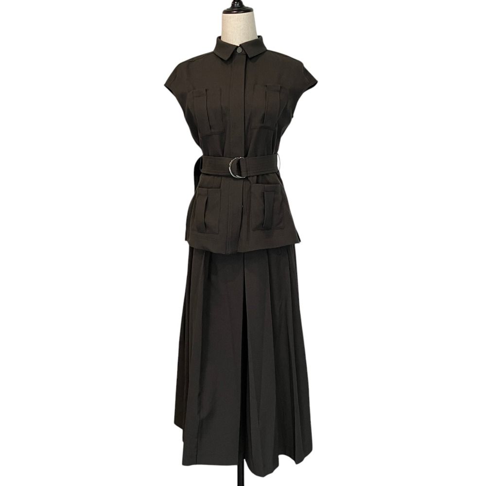 未使用 L'AUBE BLANC ローブブラン French Sleeve Jacket Wide Pleats