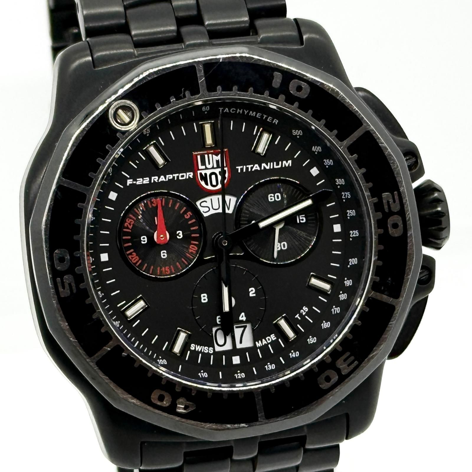 LUMINOX ルミノックス USAF F-22 RAPTOR ブラック QZ メンズ 箱 保証書