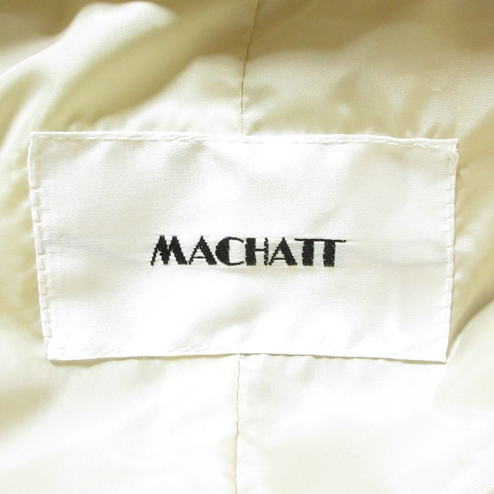 machatt（マチャット）2wayダウンコートハーフジップ（アイボリー） 未使用 MACHATT マチャット 2way ダウンコート 21020313 Fサイズ