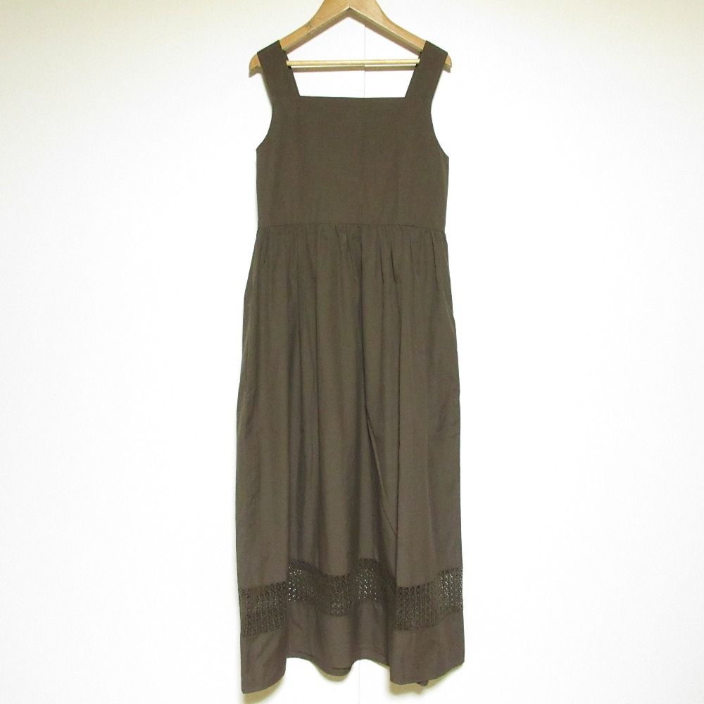 未使用 26SS WEEKEND MaxMara ウィークエンドマックスマーラ WKDGOLA ノースリーブ フレアワンピース サイズ36 ブラウン レディース 古着 中古 USED