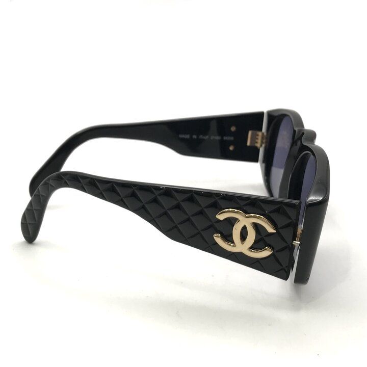 美品 CHANEL シャネル ココマーク マトラッセ サングラス アイウェア
