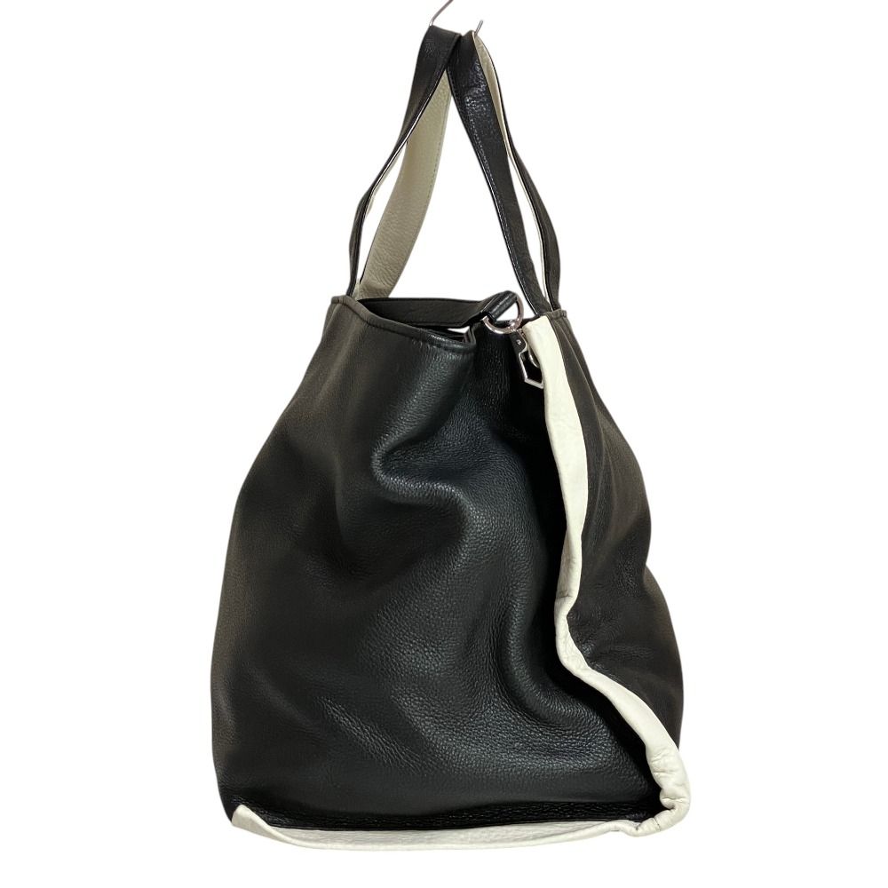 良品 DKNY ダナキャラン レザー バイカラー 2WAY ショルダーバッグ