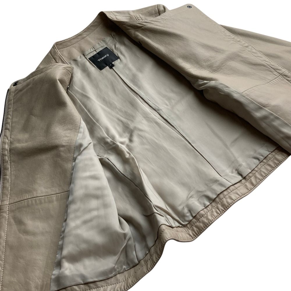 美品 Theory セオリー PERFECT LEAT JOEAN J ライダースジャケット S