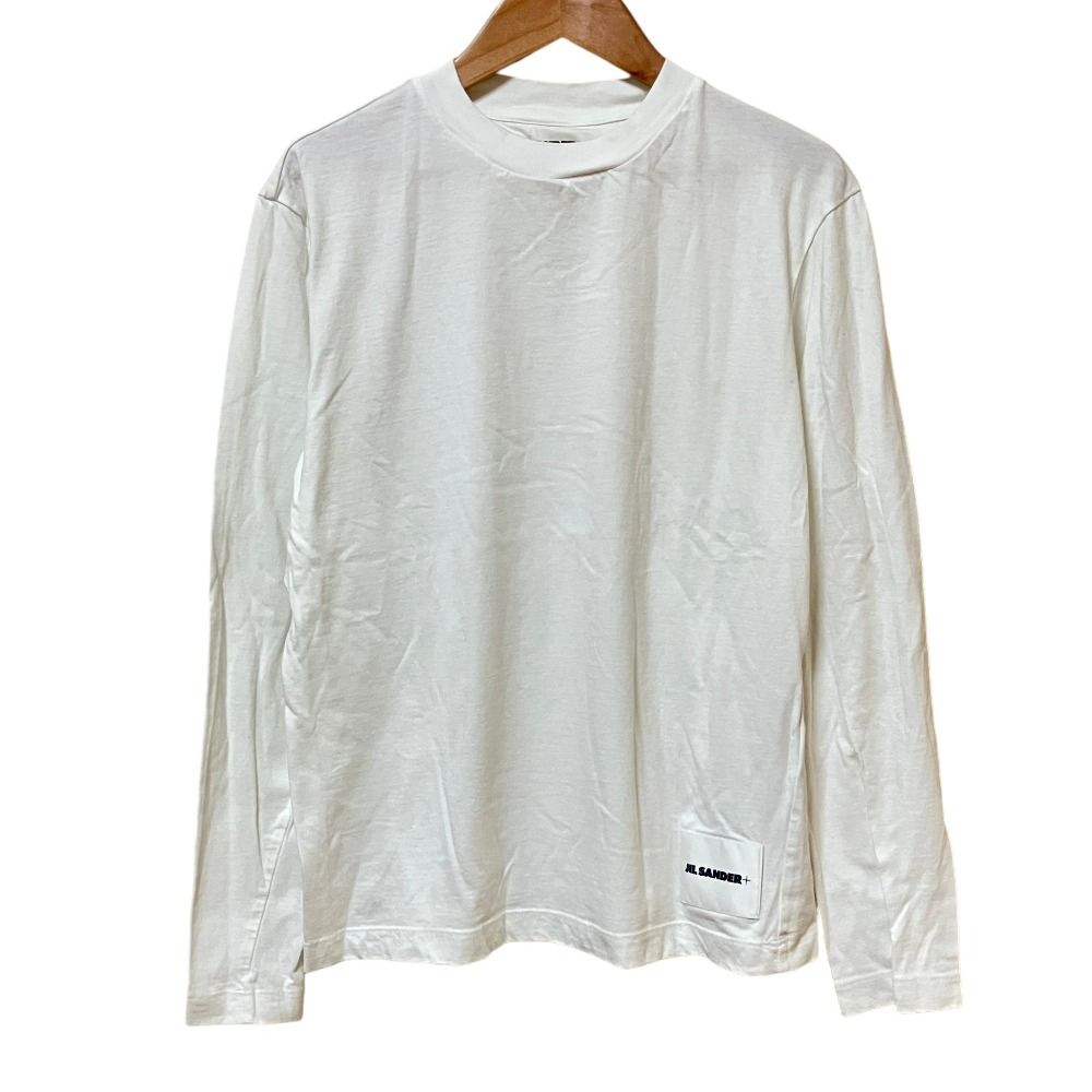 美品 24SS JIL SANDER+ ジルサンダープラス ロングスリーブ Tシャツ M ホワイト レディース 古着 中古 USED