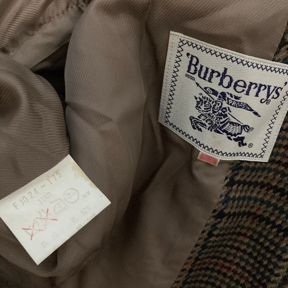 美品 Burberrys バーバリーズ ハウンドトゥース ダブルテーラードジャケット 11AR マルチカラー レディース 古着 中古 USED - メルカリ
