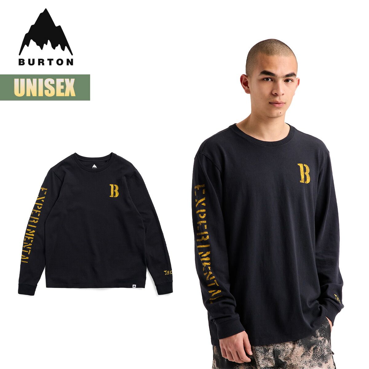 バートン Tシャツ 26-27 Burton プロトマーク ロングスリーブ Tシャツ W27JP-307451 Protomark Long Sleeve T-Shirt ロンT 長袖 カットソー メンズ レディース グラフィック オーガニックコットン