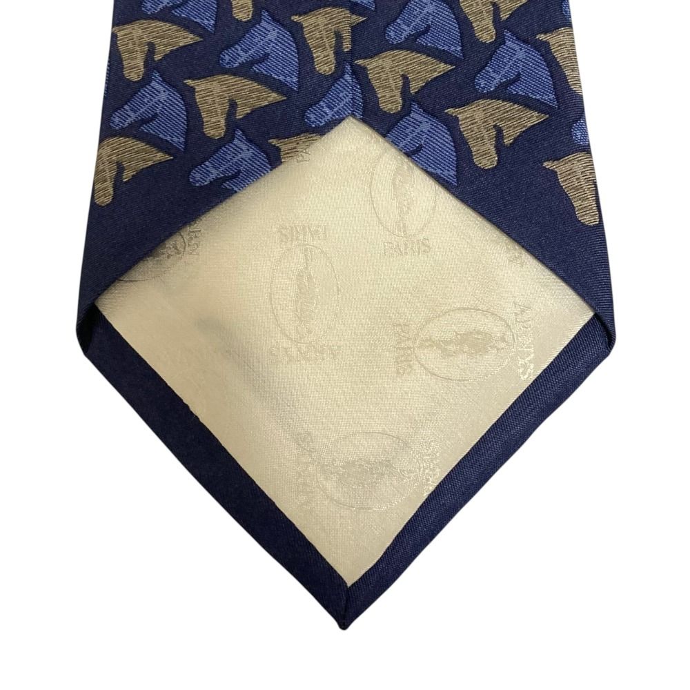美品 ARNYS アルニス 馬 ホース柄 シルク ネクタイ ブルー系 メンズ 古着 中古 USED 美品 ARNYS アルニス 馬 ホース柄 シルク ネクタイ ブルー系 メンズ