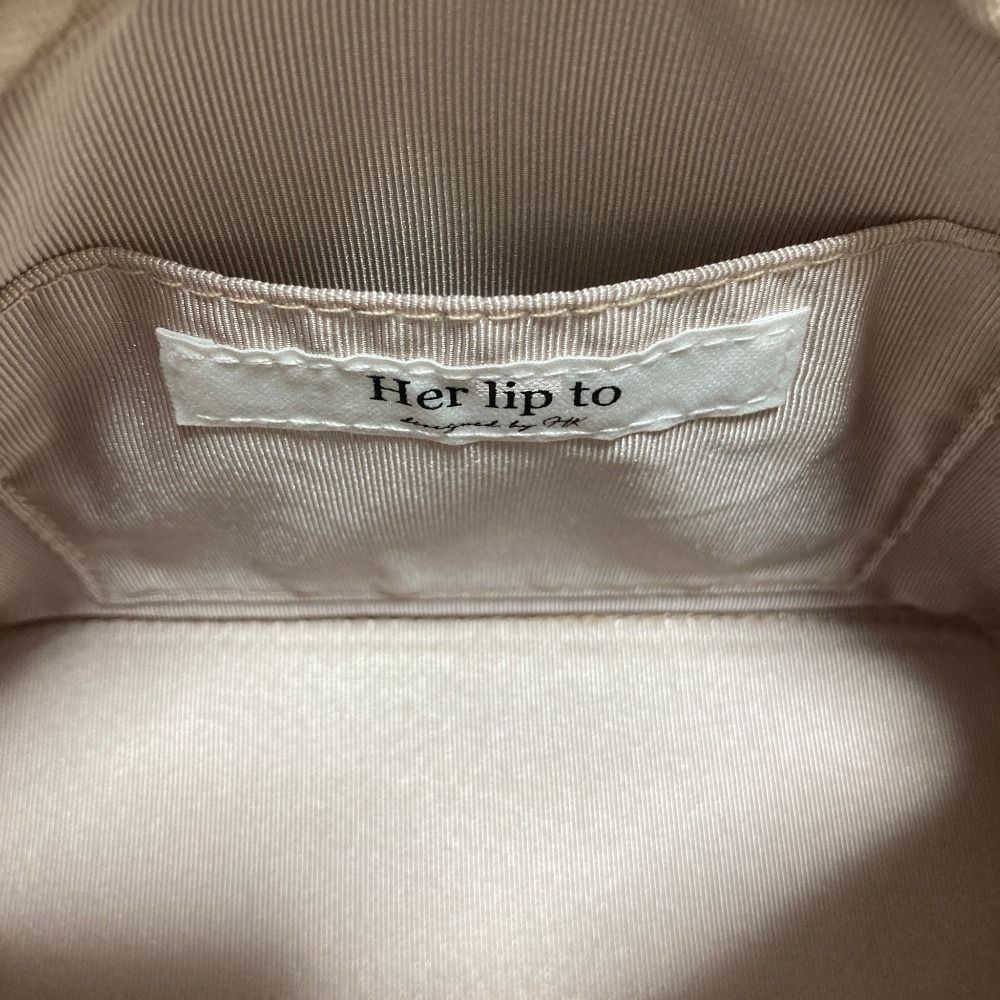 新品同様 Her lip to ハーリップトゥ HLT Jacquard Chain Pochette